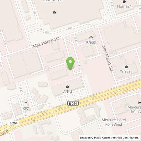 Standortübersicht der Tankstelle TankE GmbH in 50858 Köln