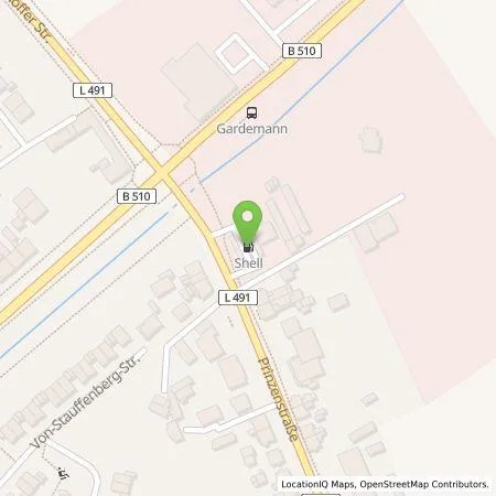 Standortübersicht der Tankstelle Shell Deutschland GmbH in 47475 Kamp-Lintfort