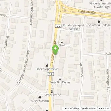 Standortübersicht der Tankstelle N-ERGIE Aktiengesellschaft in 90451 Nürnberg