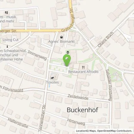 Standortübersicht der Tankstelle N-ERGIE Aktiengesellschaft in 91054 Buckenhof