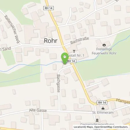 Standortübersicht der Tankstelle N-ERGIE Aktiengesellschaft in 91189 Rohr