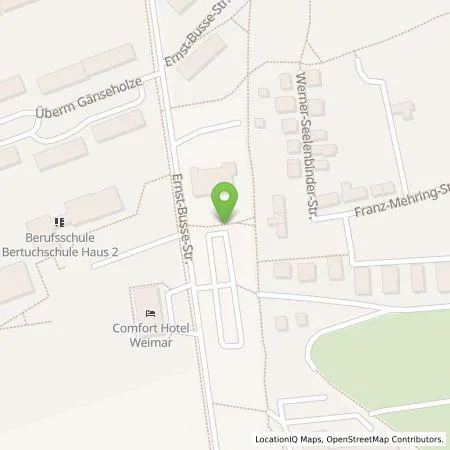 Standortübersicht der Tankstelle Stadtwerke Weimar Stadtversorgungs-GmbH in 99427 Weimar