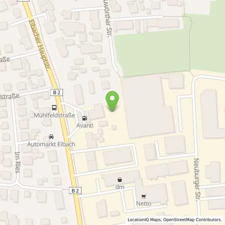 Standortübersicht der Tankstelle EnBW mobility+ AG und Co.KG in 90451 Nürnberg