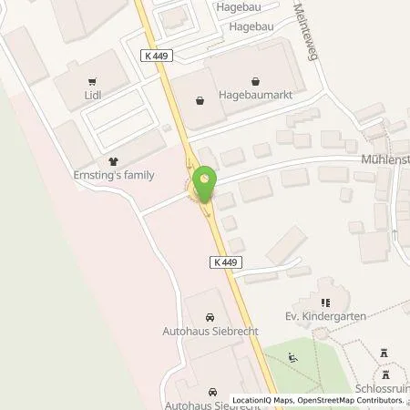 Standortübersicht der Tankstelle TankE GmbH in 37170 Uslar