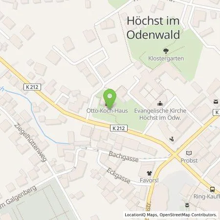 Standortübersicht der Tankstelle Entega Plus GmbH in 64739 Höchst