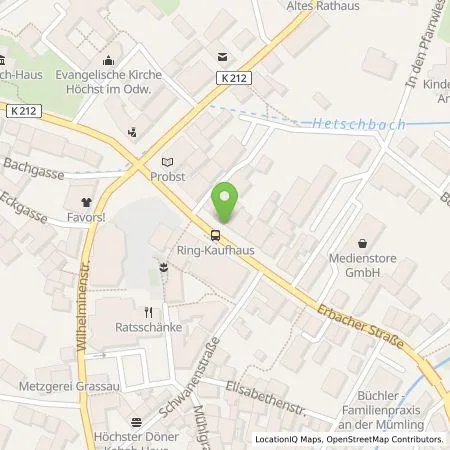 Standortübersicht der Tankstelle Entega Plus GmbH in 64739 Höchst