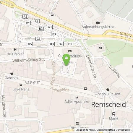 Standortübersicht der Tankstelle Servipark Deutschland GmbH in 42853 Remscheid