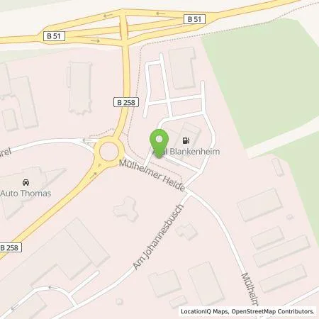 Standortübersicht der Tankstelle GP Joule Connect GmbH in 53945 Blankenheim