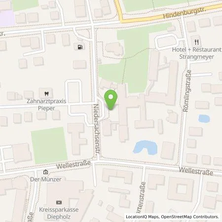 Standortübersicht der Tankstelle Backcharge GmbH in 49356 Diepholz