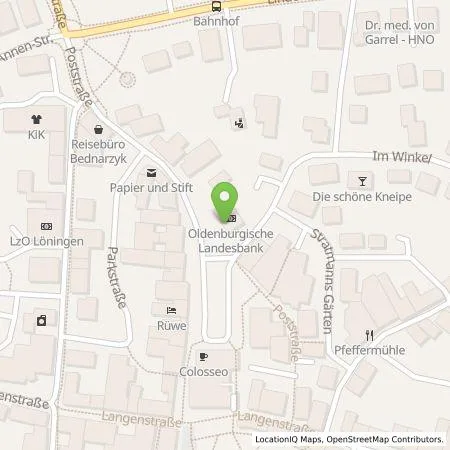 Standortübersicht der Tankstelle EWE Go GmbH in 49624 Löningen