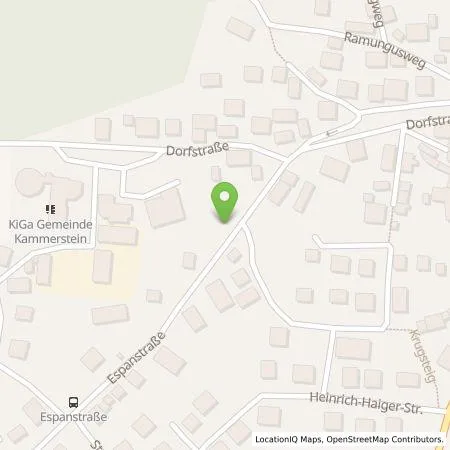 Standortübersicht der Tankstelle N-ERGIE Aktiengesellschaft in 91126 Kammerstein