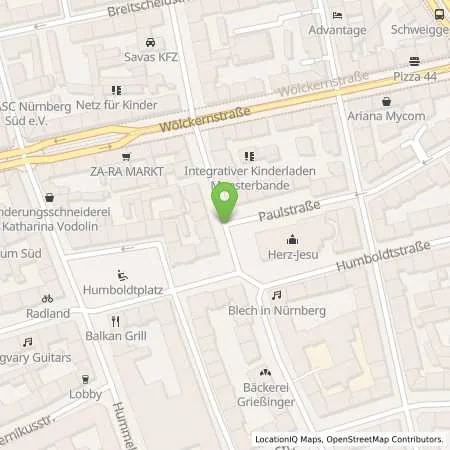 Standortübersicht der Tankstelle N-ERGIE Aktiengesellschaft in 90459 Nürnberg