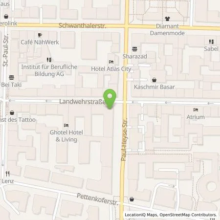 Standortübersicht der Tankstelle Wattif Europe GmbH in 80336 München