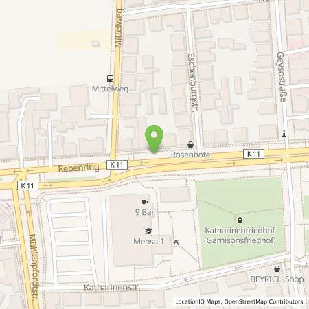 Standortübersicht der Tankstelle BS|ENERGY, Braunschweiger Versorgungs-AG & Co. KG in 38106 Braunschweig