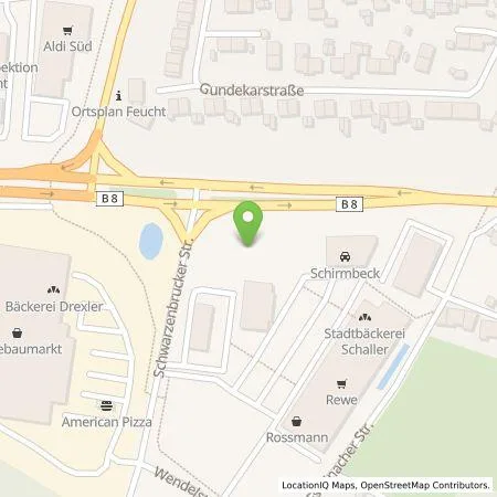 Standortübersicht der Tankstelle IONITY GmbH in 90537 Feucht