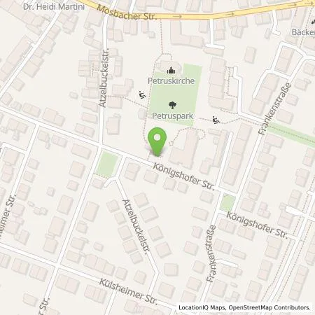 Standortübersicht der Tankstelle MVV Energie AG in 68259 Mannheim