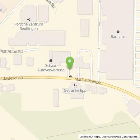 Standortübersicht der Tankstelle Vallon Metallveredlung GmbH in 72770 Reutlingen