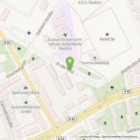 Standortübersicht der Tankstelle ESWE Versorgungs AG in 55252 Mainz-Kastel