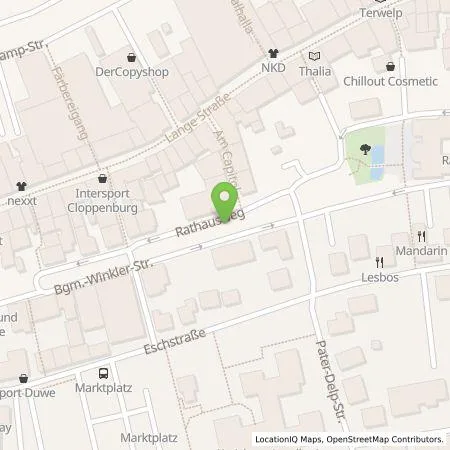 Standortübersicht der Tankstelle EWE Go GmbH in 49661 Cloppenburg