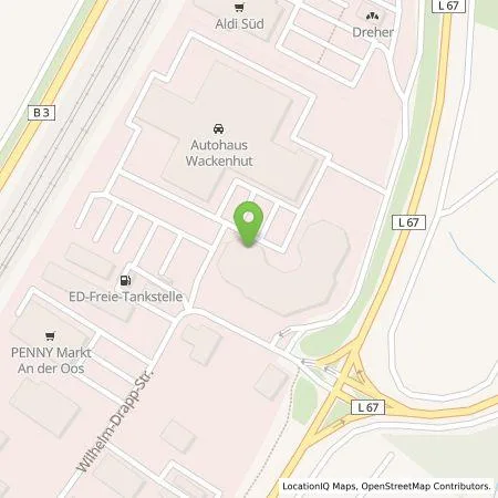 Standortübersicht der Tankstelle deer GmbH in 76532 Baden-Baden