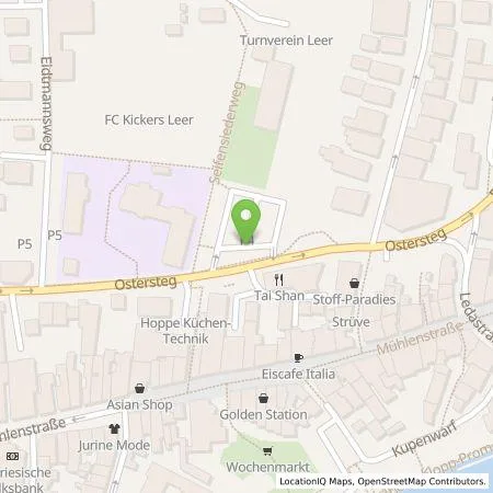 Standortübersicht der Tankstelle EWE Go GmbH in 26789 Leer