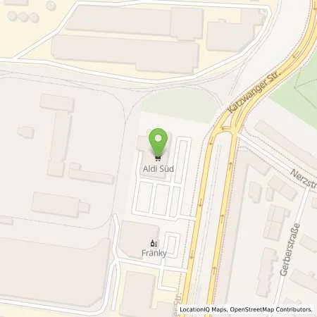 Standortübersicht der Tankstelle ALDI SÜD in 90461 Nürnberg