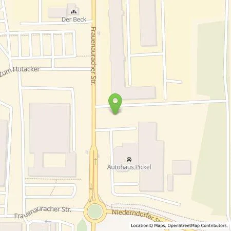 Standortübersicht der Tankstelle Mercedes-Benz High-Power Charging Europe GmbH in 91056 Erlangen