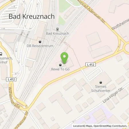 Standortübersicht der Tankstelle Nico Uebel in 55545 Bad Kreuznach