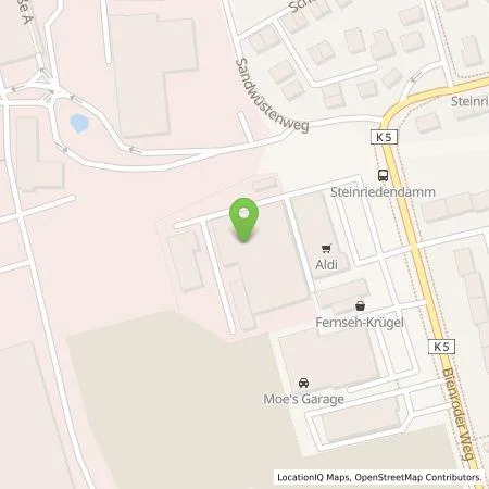 Standortübersicht der Tankstelle ALDI Nord Deutschland Stiftung & Co. KG in 38108 Braunschweig