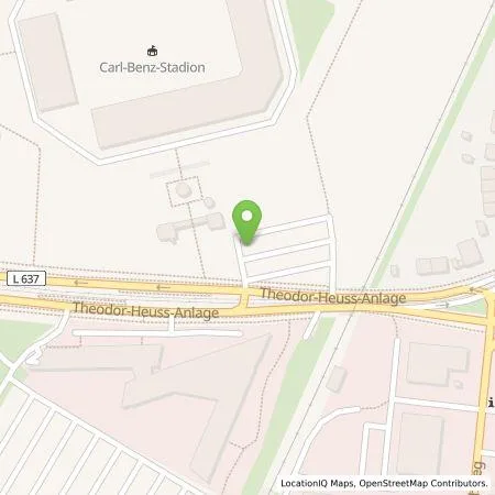 Standortübersicht der Tankstelle MVV Energie AG in 68165 Mannheim