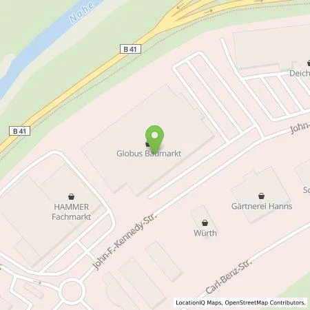 Standortübersicht der Tankstelle EnBW mobility+ AG und Co.KG in 55743 Idar-Oberstein