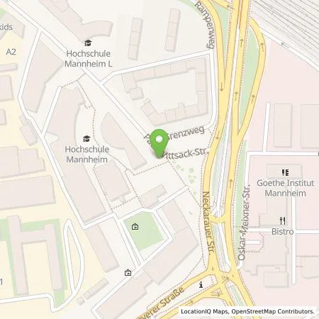 Standortübersicht der Tankstelle MVV Energie AG in 68163 Mannheim