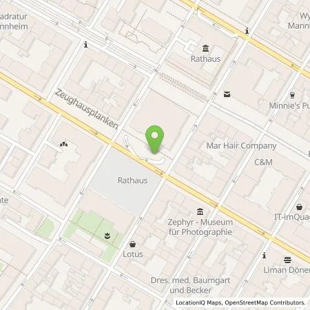 Standortübersicht der Tankstelle MVV Energie AG in 68159 Mannheim