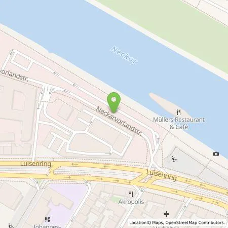 Standortübersicht der Tankstelle MVV Energie AG in 68159 Mannheim