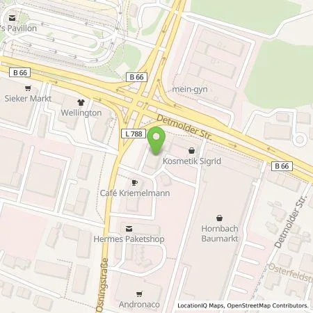 Standortübersicht der Tankstelle OMS Prüfservice GmbH in 33605 Bielefeld