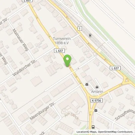 Standortübersicht der Tankstelle MVV Energie AG in 68239 Mannheim