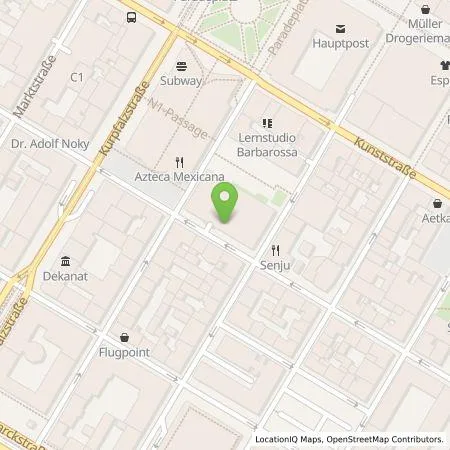 Standortübersicht der Tankstelle MVV Energie AG in 68161 Mannheim