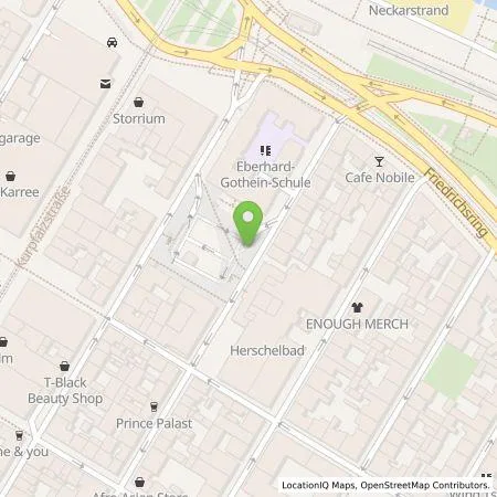 Standortübersicht der Tankstelle MVV Energie AG in 68161 Mannheim