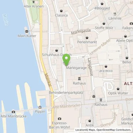 Standortübersicht der Tankstelle Stadtwerke Würzburg AG in 97070 Würzburg