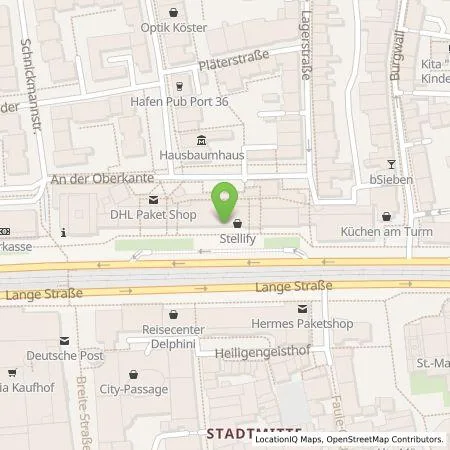 Standortübersicht der Tankstelle WIR Wärme in Rostocker Wohnanlagen GmbH in 18055 Rostock