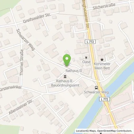 Standortübersicht der Tankstelle Westfalen Weser Ladeservice GmbH in 32549 Bad Oeynhausen