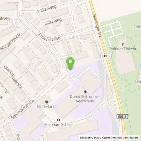 Standortübersicht der Tankstelle Energie Südbayern GmbH in 85586 Poing