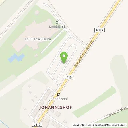 Standortübersicht der Tankstelle Stadtwerke Homburg GmbH in 66424 Homburg