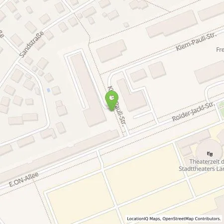 Standortübersicht der Tankstelle E.ON Drive GmbH in 84036 Landshut