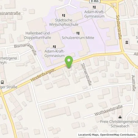 Standortübersicht der Tankstelle OMS Prüfservice GmbH in 91126 Schwabach