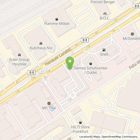 Standortübersicht der Tankstelle E.ON Drive GmbH in 60314 Frankfurt am Main