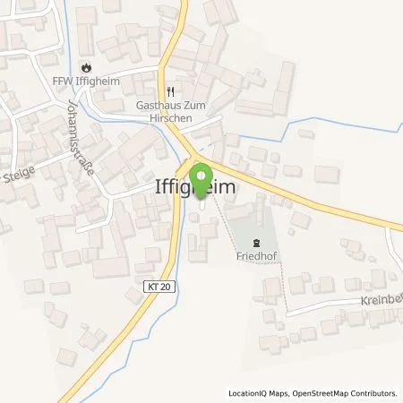 Standortübersicht der Tankstelle N-ERGIE Aktiengesellschaft in 97342 Seinsheim