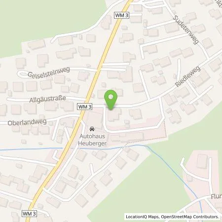 Standortübersicht der Tankstelle HomE of Mobility GmbH in 86975 Bernbeuren