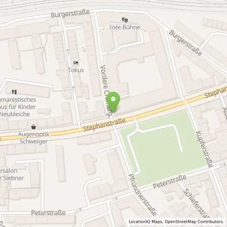 Standortübersicht der Tankstelle N-ERGIE Aktiengesellschaft in 90478 Nürnberg