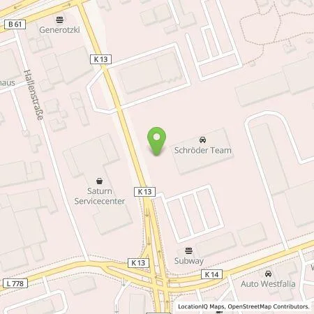 Standortübersicht der Tankstelle HomE of Mobility GmbH in 33609 Bielefeld